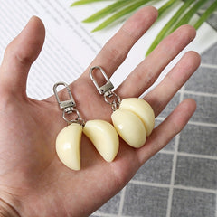 Garlic Keychain Food Accessory for Bags
