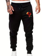 Africa Territory Men's Drawstring Sweatpants with Pocket