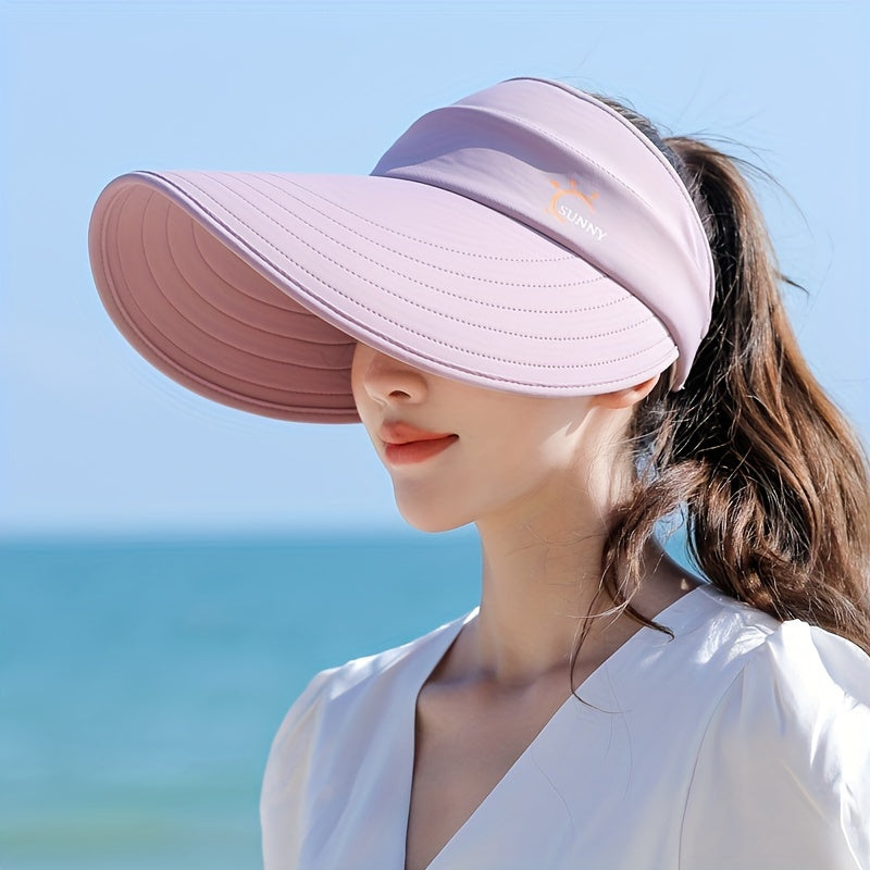Wide Brim Sun Visor Hat UV Protection Sun Hats Women Beach Hats