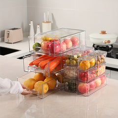 7pcs Refrigerator Storage Box - Kitchen Freezer Fresh keeping Box