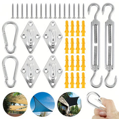 Sun Shade Sail Hardware Kit - Stainless Steel Canopy Fittings