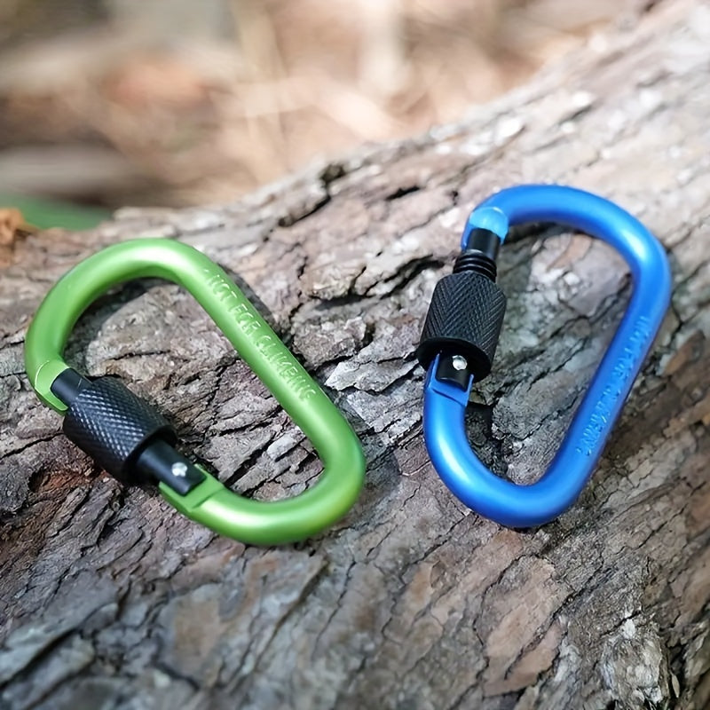 Aluminum Carabiner w/ Screw Lock for Camping Hiking Mountaineering