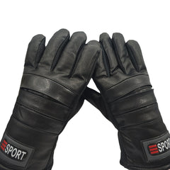 Men's Winter Warm Leather Gloves Touch Screen Thickened And Velvet Outdoor