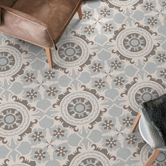 Bohemian Pattern Printed Floor Stickers - Non-slip Self-adhesive Tile Stickers