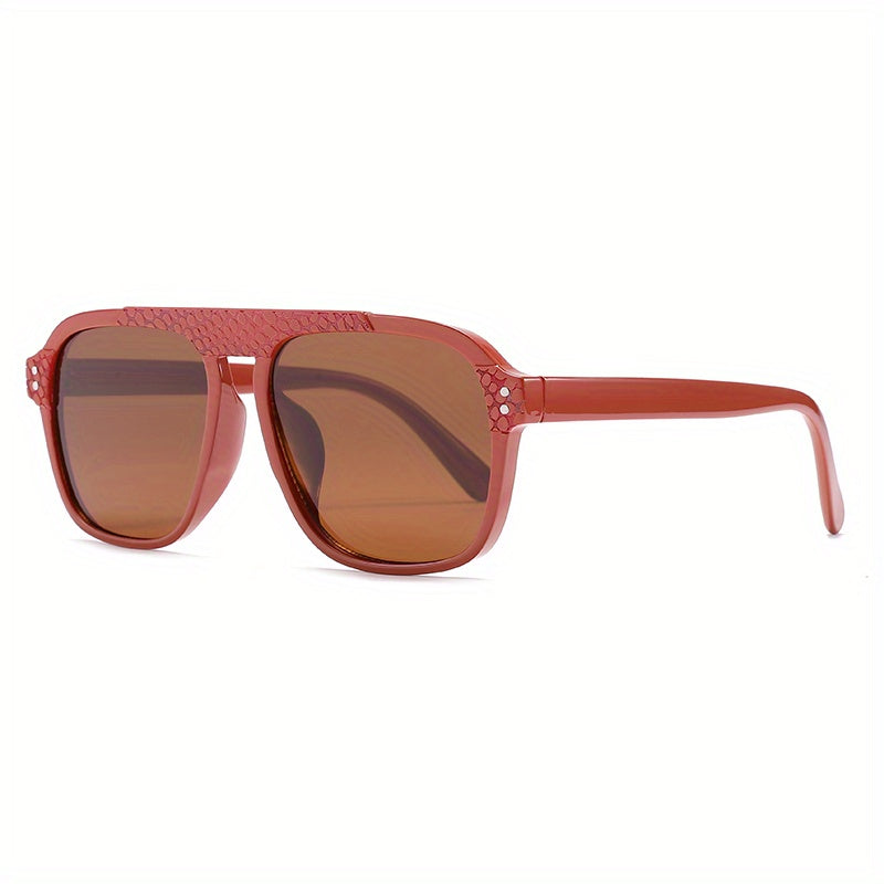 Vintage Aviator Snakeskin Sunglasses for Men, Polarized