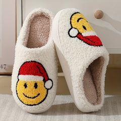 Strawberry & Christmas Fuzzy Slippers - Winter Warm Shoes