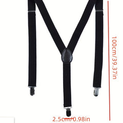 Adult Strappy Back Polyester Suspenders Business Wear