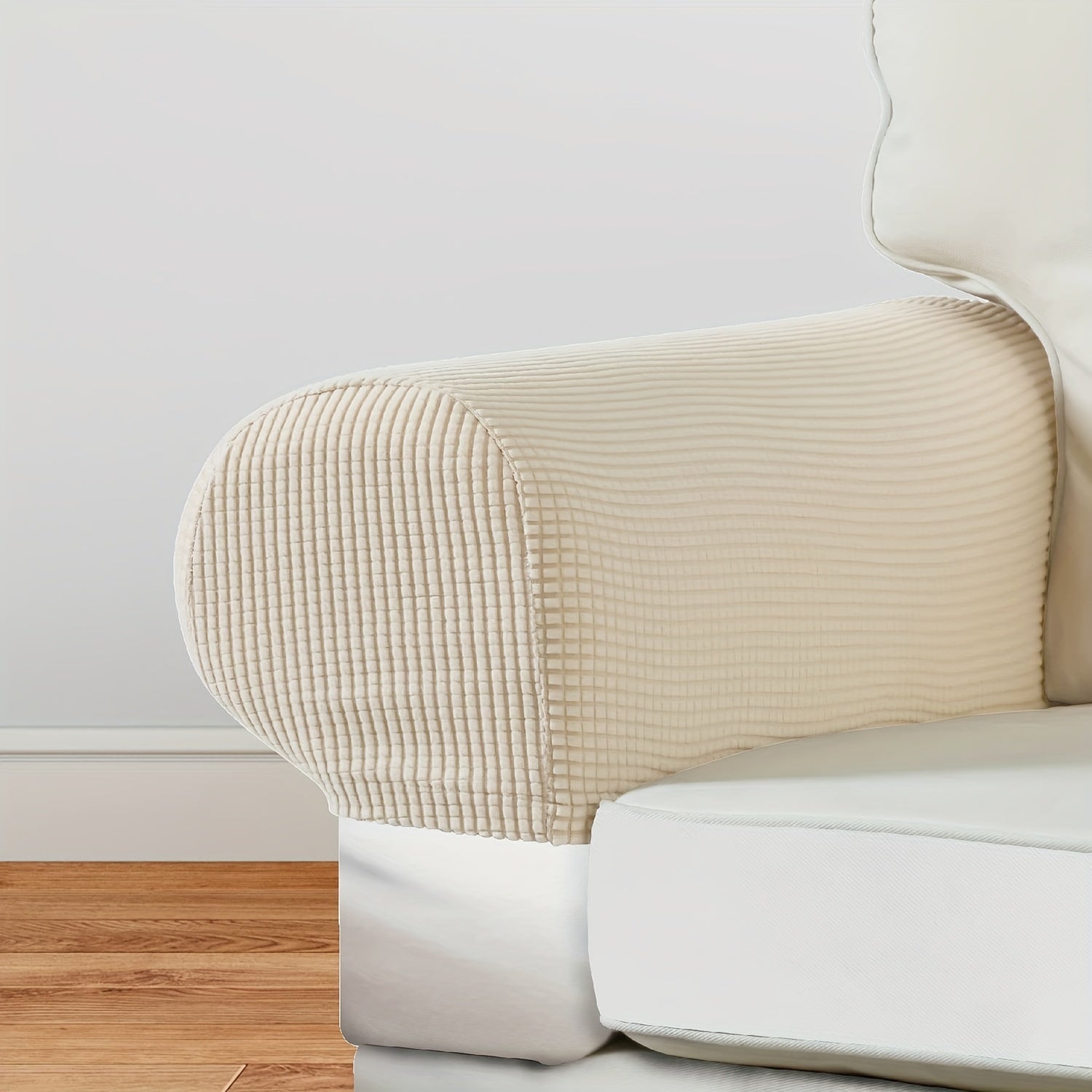 2pcs Grid Sofa Armrest Covers for Living Room Home Decor