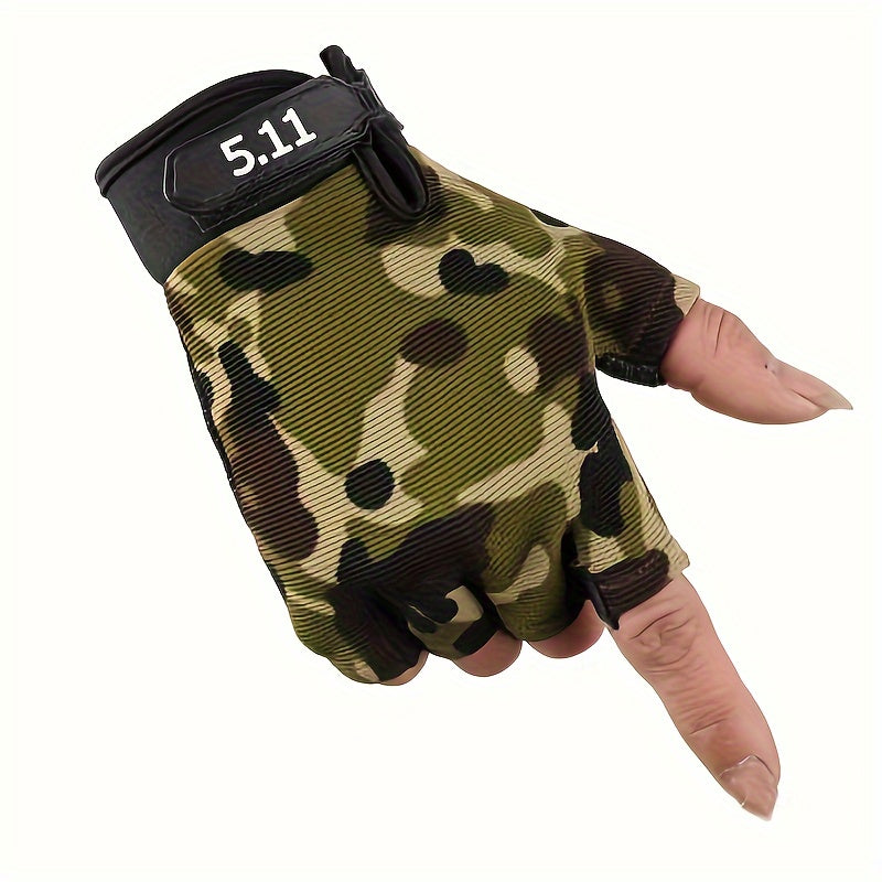 Half Finger Gloves Cycling Fitness Mountaineering Gloves Non-slip Wear-resistant
