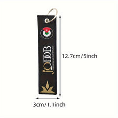 Embroidery Key Chain Bag Purse Pendant Accessories