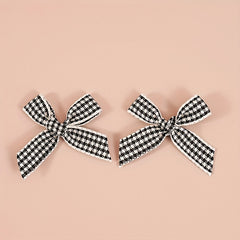 20Pcs Christmas Mini Plaid Ribbon Bow DIY Crafts Decorations