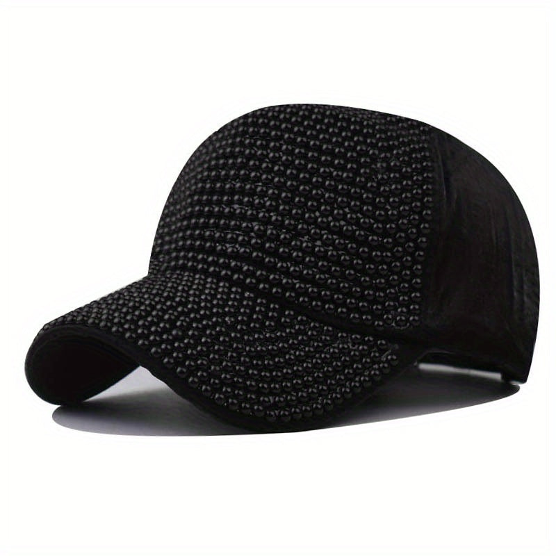 Rhinestone Baseball Cap Sparkly Y2K Dad Hat Hip Hop Sunscreen Hat