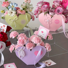 Standable Hand Flower Box Bouquet Packaging Gift Flower Arrangement