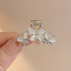 Mini Faux Pearl Metal Hair Clips for Girls