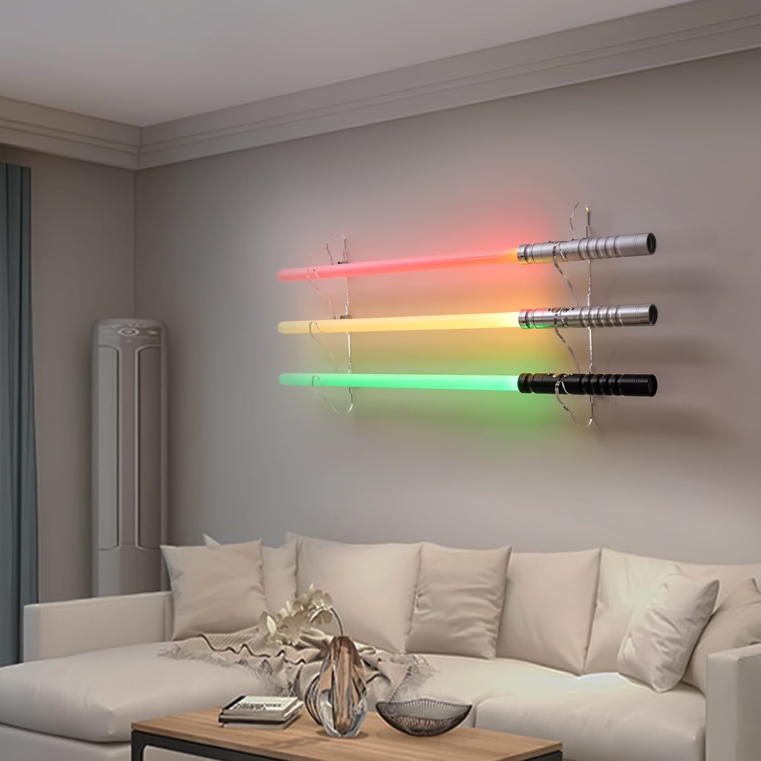 2pcs Wall Mounted Sword Racks Acrylic Display Brackets for Swords Light Saber