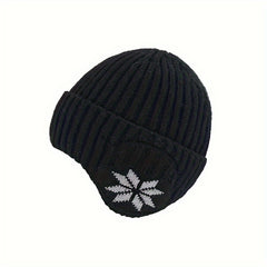 Winter Ski Hats Outdoor Knitted Hats Velvet Thickened Warm