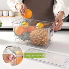 6pcs Refrigerator Storage Box Transparent Food Fresh keeping Box
