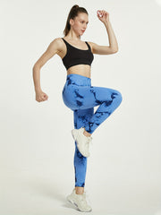 Tie Dye Running Yoga Pants High Waist Quick Dry Women's Activewear