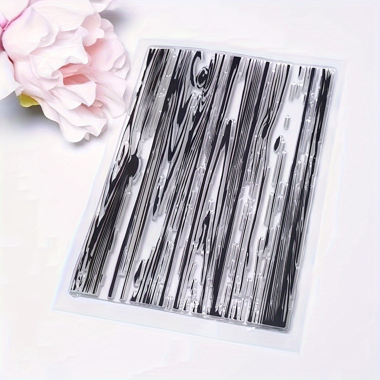 Wood Grain Clear Stamp For Holiday Card Making Decoration DIY Scrapbook Album