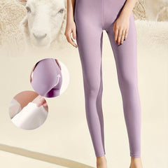 Soft Thermal Pants Slim Tights Elastic Lined Pants For Winter