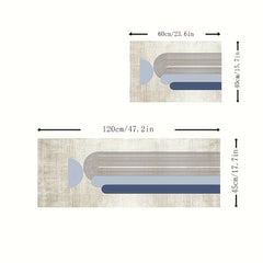 Light Runner Rug Grey Washable Carpet Delicate Hemming Floor Mat