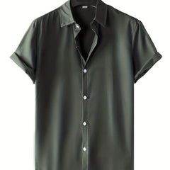 Men s Casual Short Sleeve Shirt Summer Vacation Resort Tops