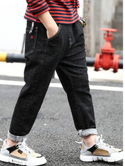 Toddle Boys Denim Long Pants With Pocket Kids Clothing