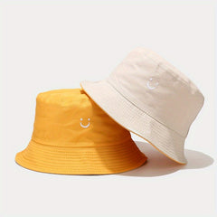 Happy Face Bucket Hat Double Sided Wear For Men