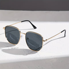 Men's Square Metal Frame Sunglasses