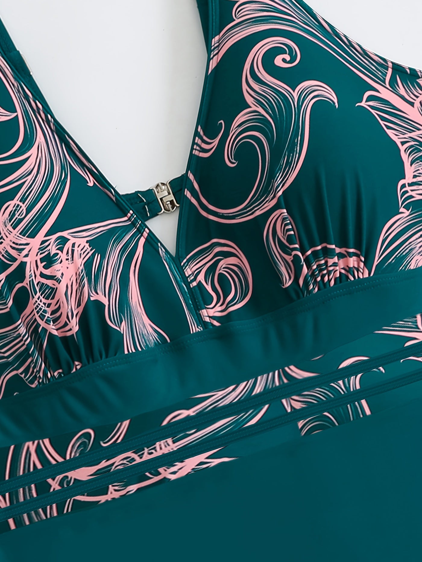 Colorblock Cut Out Back One Piece Swimsuit
