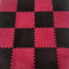 12pc Interlocking Shaggy Foam Mat Anti-slip Area Rugs Kids Room Floor Tiles