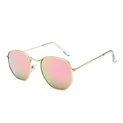 Vintage Metal Square Sunglasses for Women Men