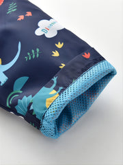 Boys Dinosaur Print Hooded Jacket for Autumn/Winter
