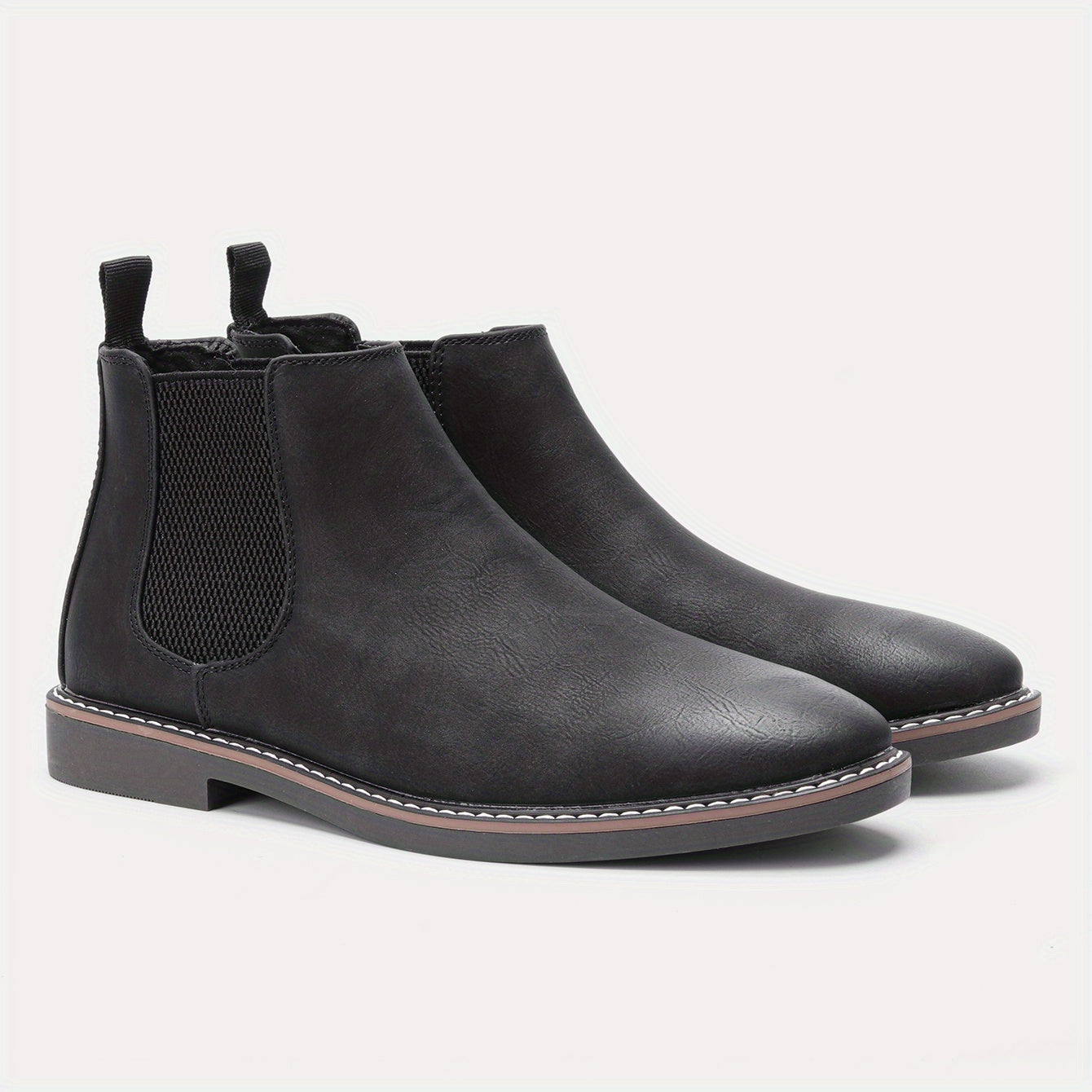 Men's Chelsea Boots Round Toe Ankle Boots