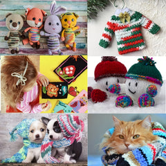 6pcs Beginner Crochet Yarn Easy to See Stitch Unisex Hand Knitting