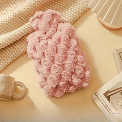 Plush Hand Warmer Water Bag for Winter Travel Home Office