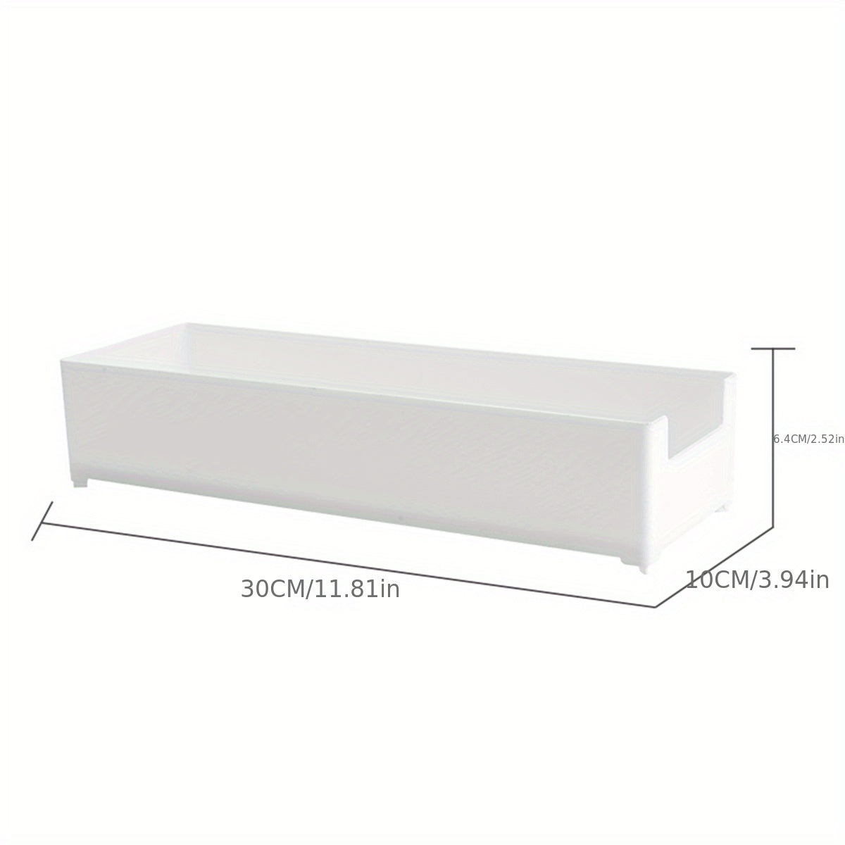 Plastic Makeup Drawer Storage Box With grids Stackable Storage Basket