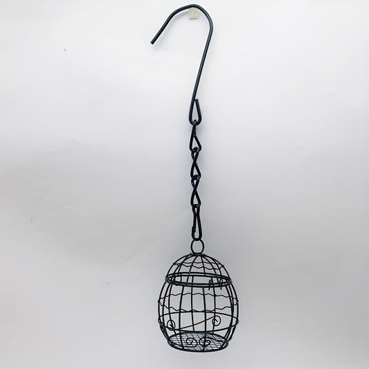 Outdoor Bird Cage Feeder Spring Hanging Bird Feeder Garden Yard Feeder