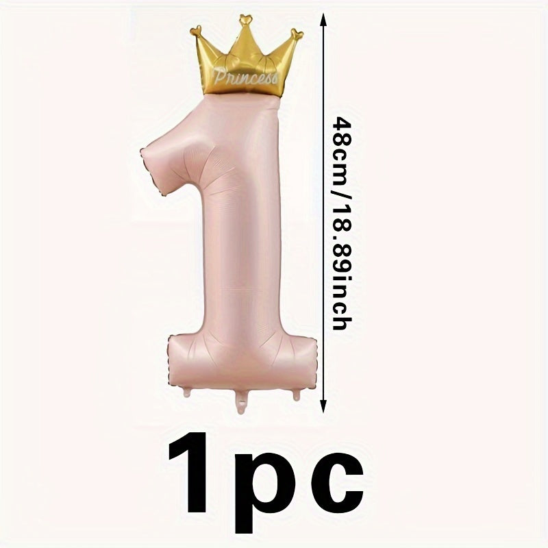 Pink Princess Or Prince Aluminum Foil Balloon Birthday Party Decoration