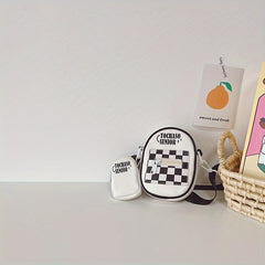 Kids Checkerboard Crossbody Bag Chest Bag