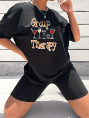 2pcs Summer Sports Sets T-shirt & Shorts Women's Activewear
