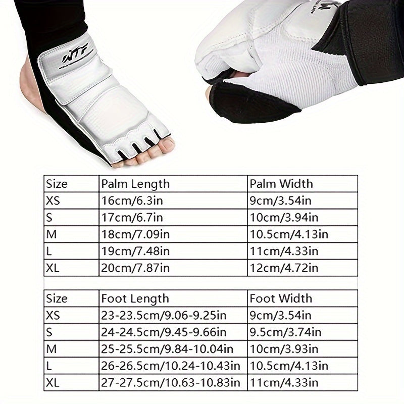 Kickboxing Gloves Ankle Support Half Finger MMA Gloves Foot Protector