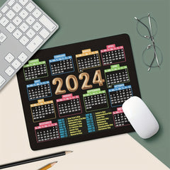 Women's Calendar Mouse Pad Non-slip Rubber Mouse Mat for Office Computers