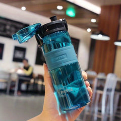 Large Capacity Sports Water Bottle with Scale Portable Space Cup