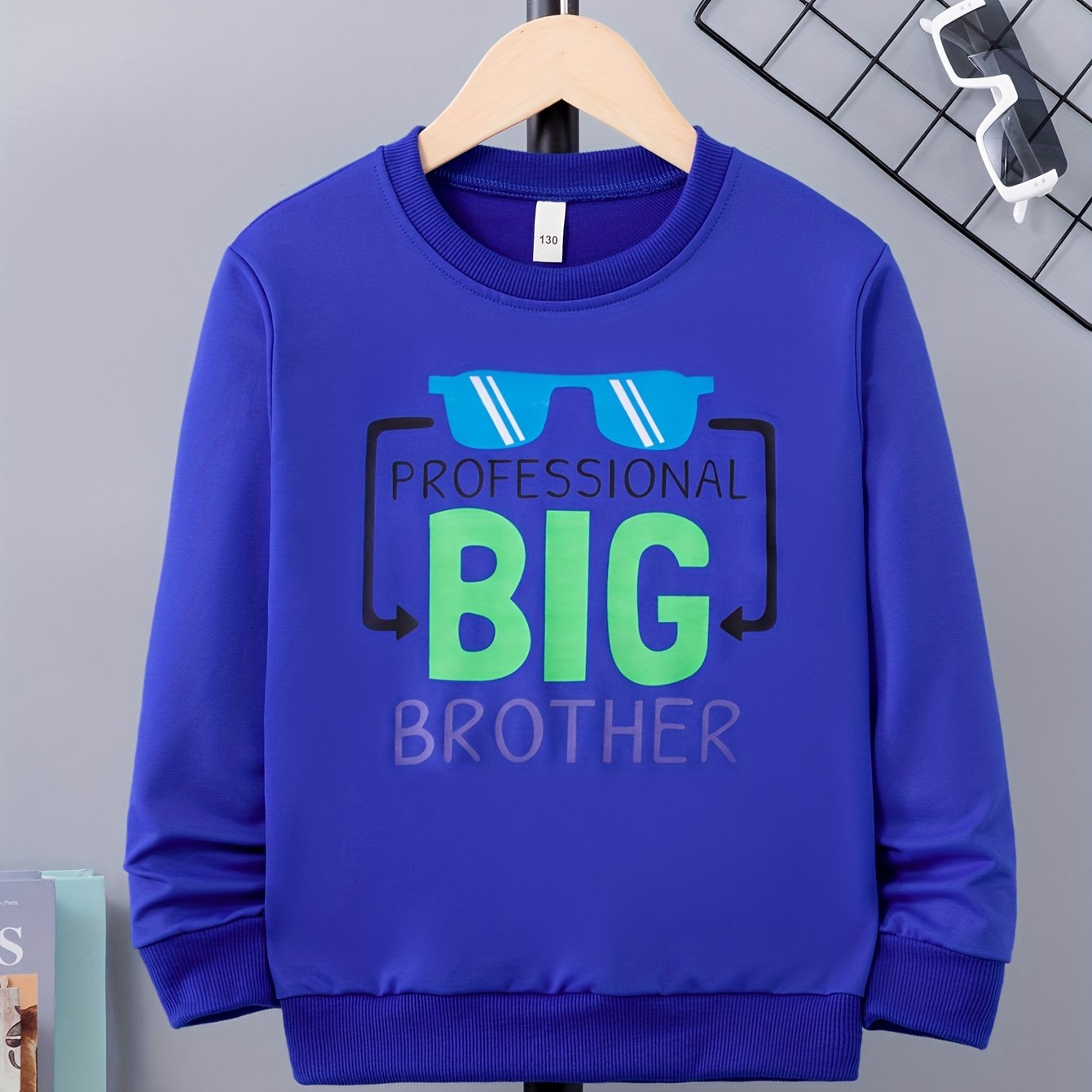 Toddler Boys Sweatshirt BIG BROTHER Print Pullover Top