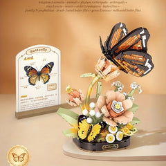 Mini Building Blocks Bees & Butterflies Science Display Stand