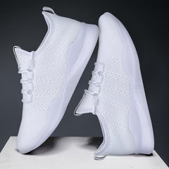 Men's Breathable Lace Up Casual Shoes Anti odor Running Sneakers