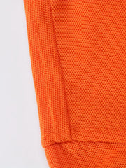 Boys Solid Polo Shirt Cotton Stretch Short Sleeves Button Up