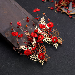 Golden Butterfly Hair Clip Hanfu Hair Accessory