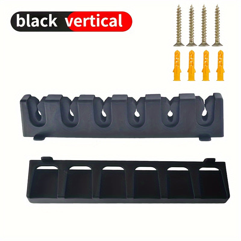 2pcs Wall Mounted Fishing Rod Holders For 6 Rods Storage